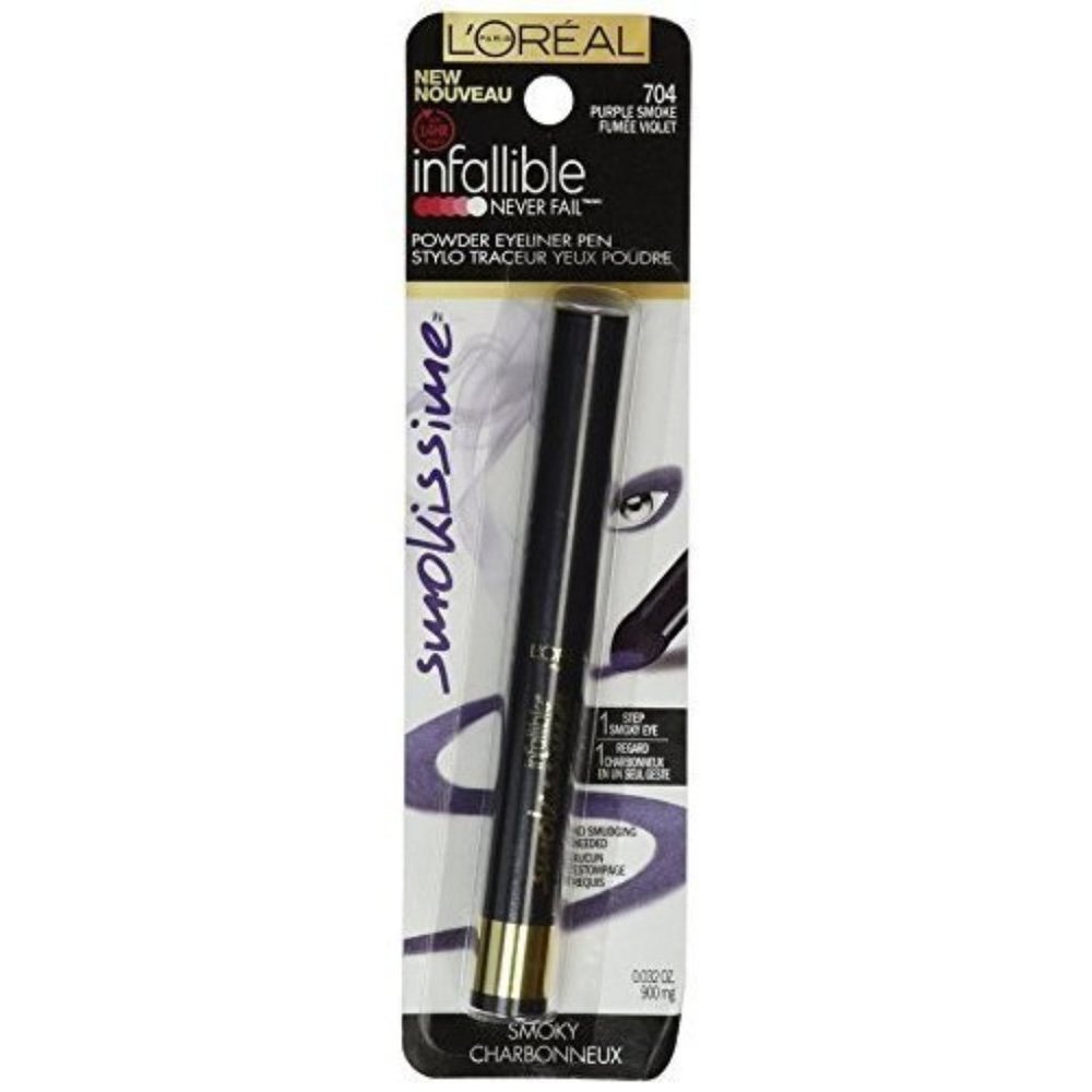 Loreal Paris Infallible Smokissime Purple Smoke 704 Powder Eyeliner-pack Of 2